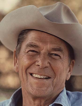 Cowboy Hat Information - Ronald Reagan Wearing Cowboy Hat